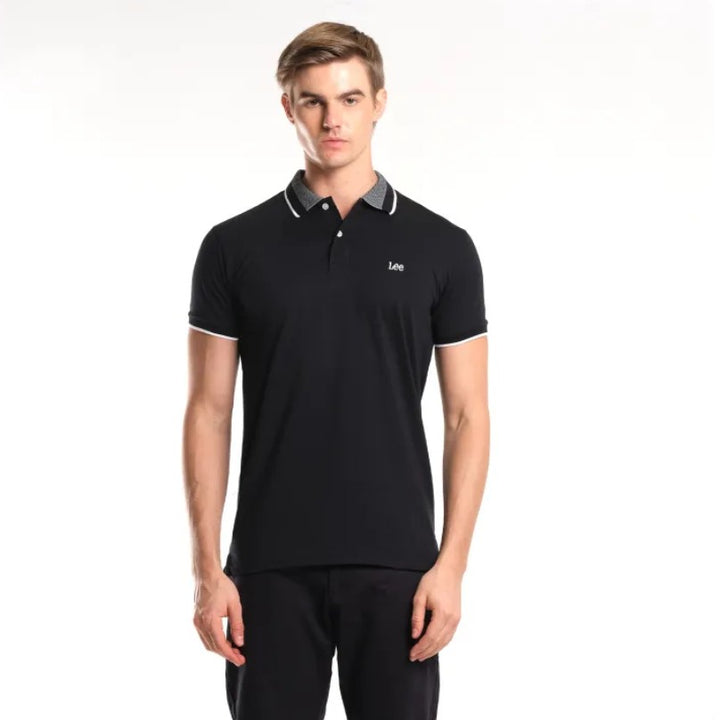 MENS KNITTED COLLAR SPORTSHIRT