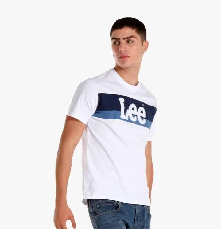 MENS' ROUND NECK EMBOSSED LOGO TEE