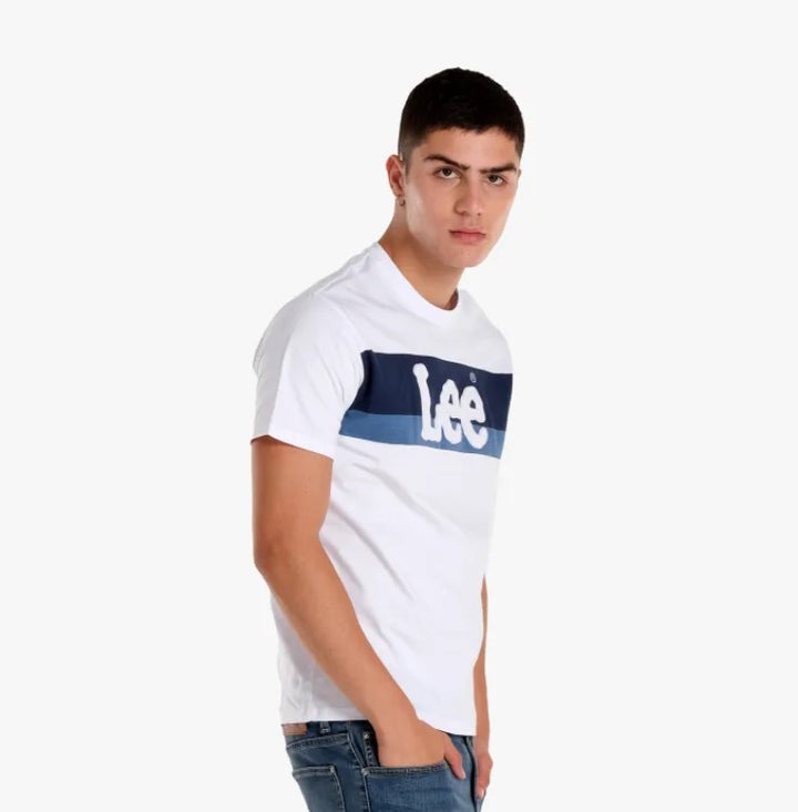 MENS' ROUND NECK EMBOSSED LOGO TEE