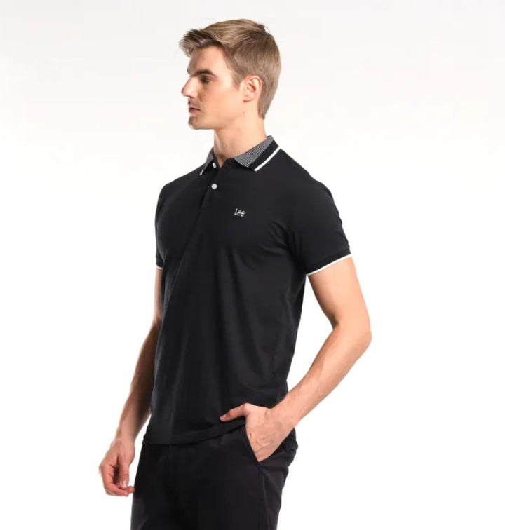 MENS KNITTED COLLAR SPORTSHIRT