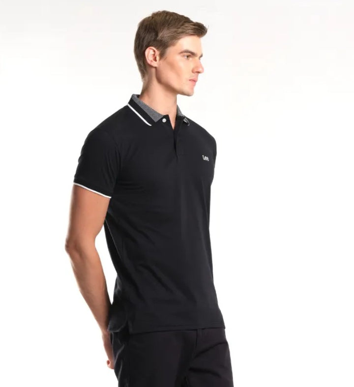 MENS KNITTED COLLAR SPORTSHIRT