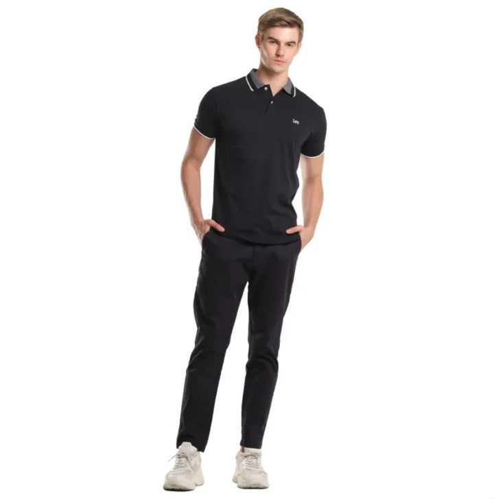 MENS KNITTED COLLAR SPORTSHIRT