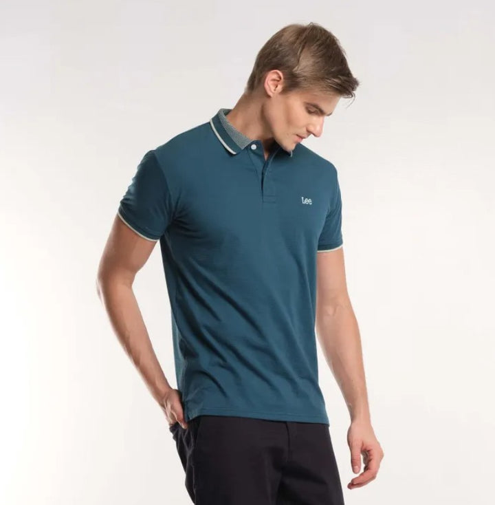 MENS KNITTED COLLAR SPORTSHIRT