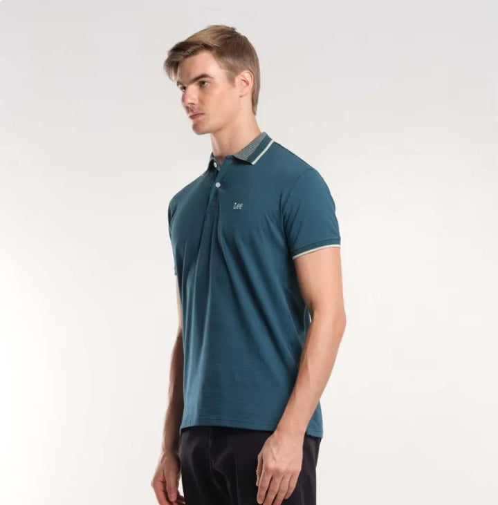 MENS KNITTED COLLAR SPORTSHIRT