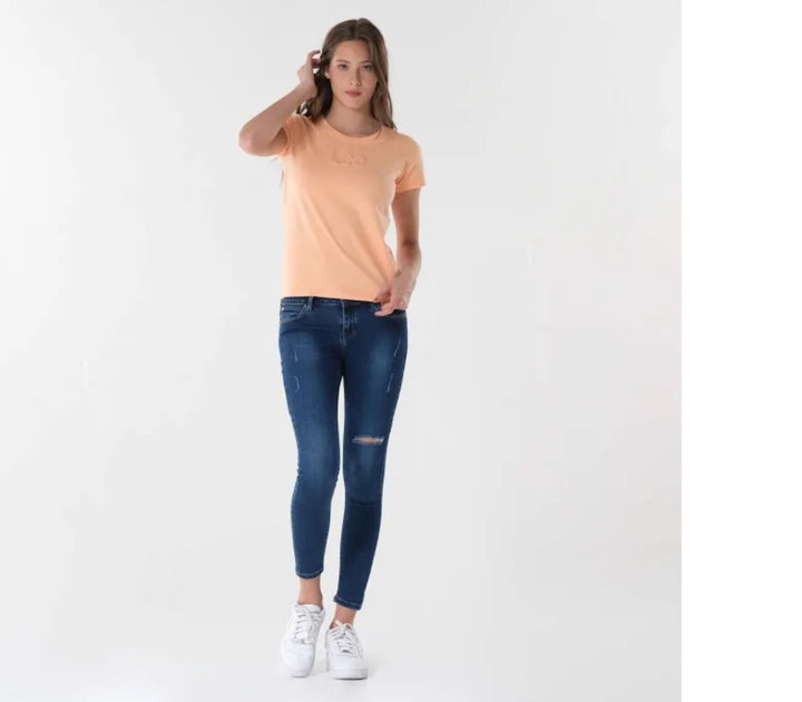 Lee Ladies Round neck with Embossed Logo Tee