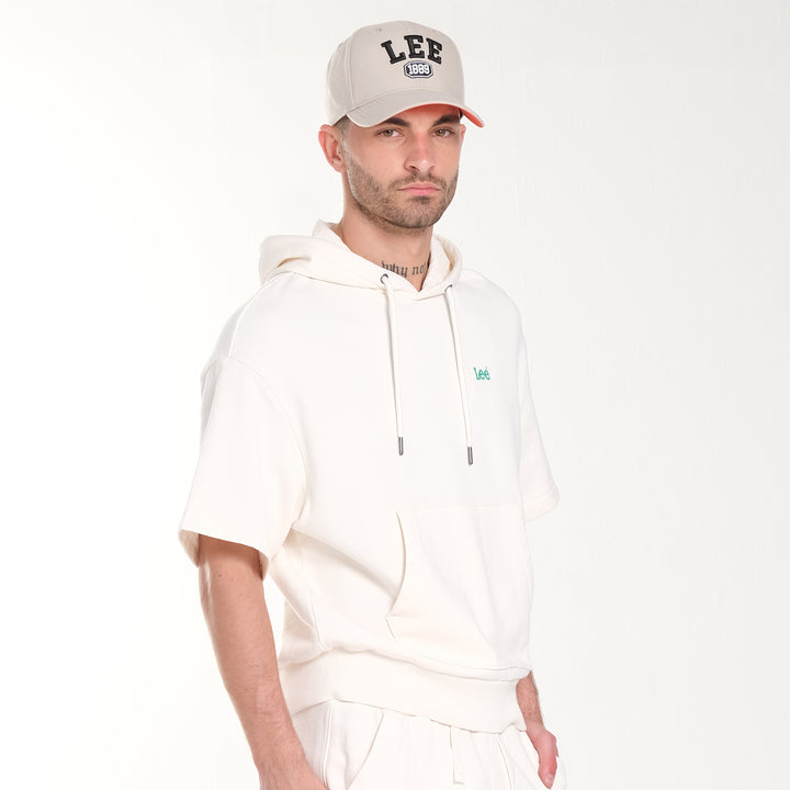 FITS 'EM ALL S/S SWEATSHIRT HOODIE IN JET STREAM (GENDERLESS)