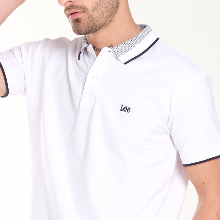 MENS KNITTED COLLAR SPORTSHIRT