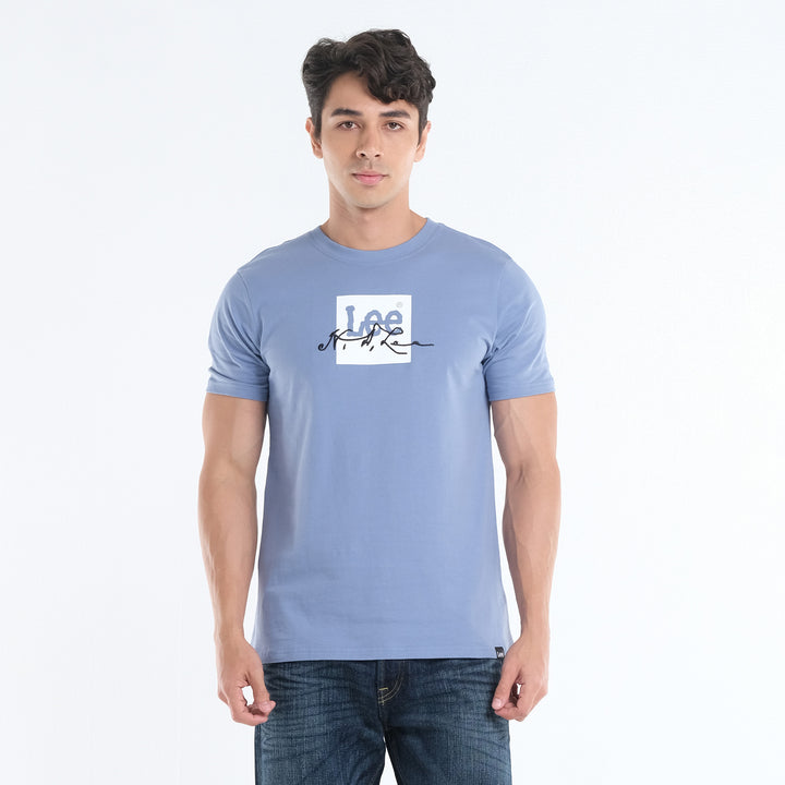 MENS' ROUNDNECK SCRIPT LOGO TEE