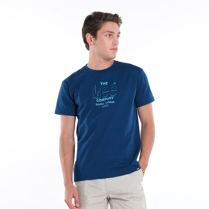 MENS' EMBOSSED LOGO TEE