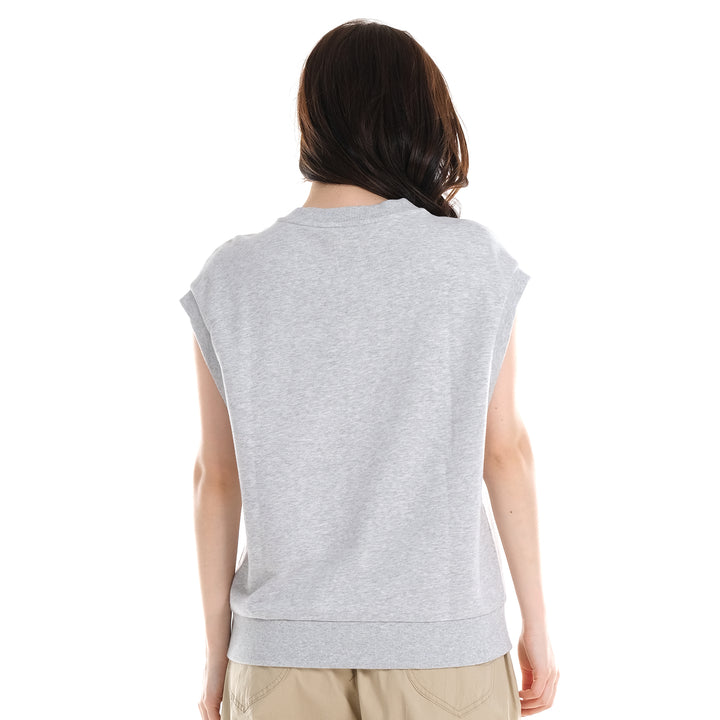 FITS 'EM ALL FRENCH TERRY VEST IN MELANGE GRAY (GENDERLESS)