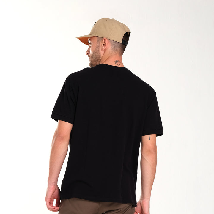 MENS' COTTON PIQUE WELTED POCKET TEE