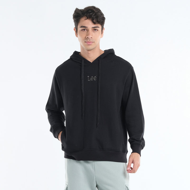 LEE MENS' HOODIE JACKET WITH SMALL EMBROIDERED LOGO