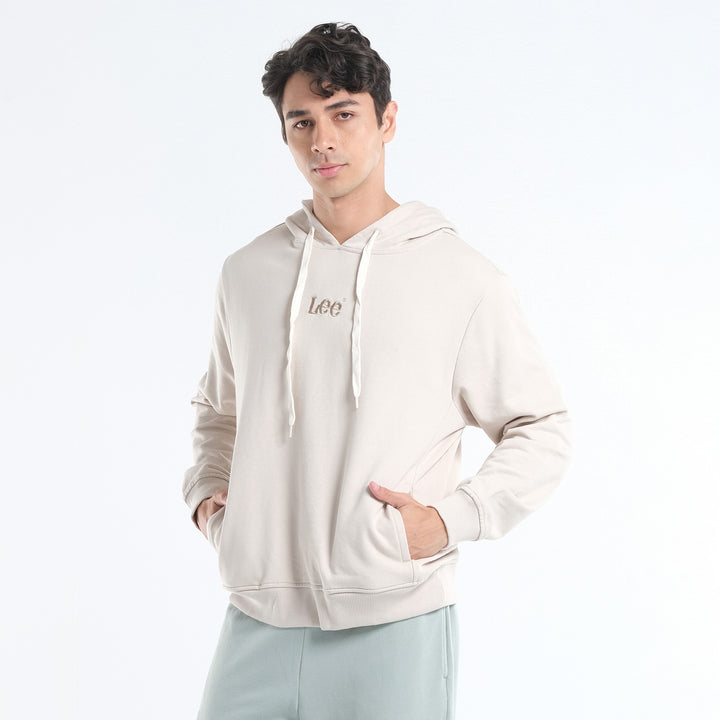 LEE MENS' HOODIE JACKET WITH SMALL EMBROIDERED LOGO