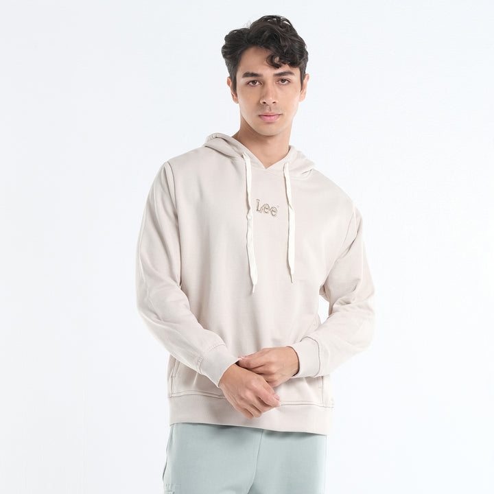 LEE MENS' HOODIE JACKET WITH SMALL EMBROIDERED LOGO