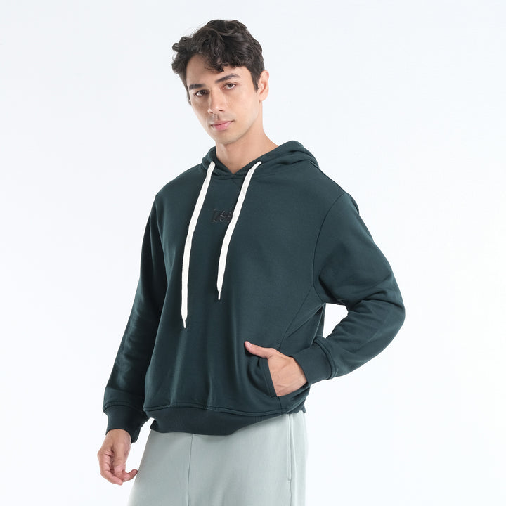 LEE MENS' HOODIE JACKET WITH SMALL EMBROIDERED LOGO