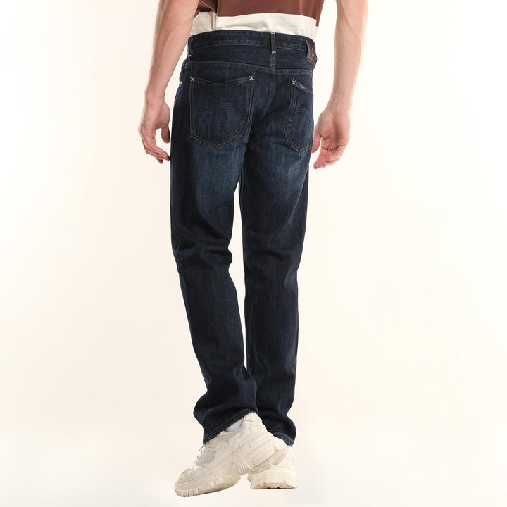 LEE MENS' 101+ REGULAR STRAIGHT; ZIP FLY IN DARK USED