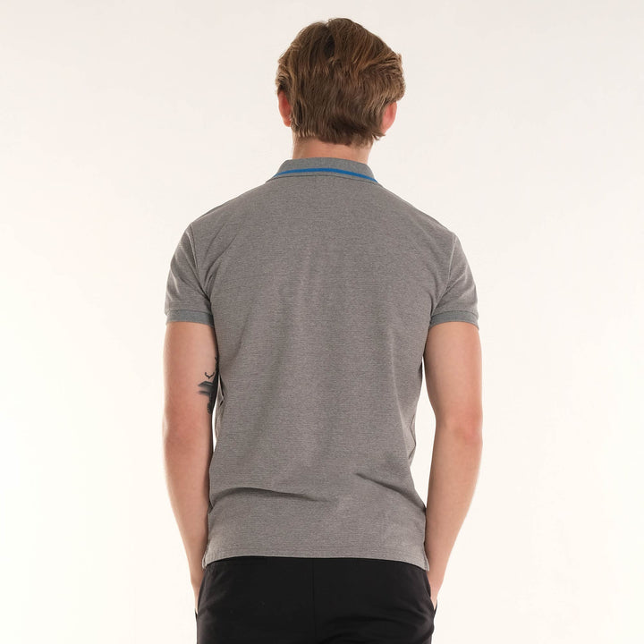 MENS SPORTSHIRT IN MELANGE DARK GRAY