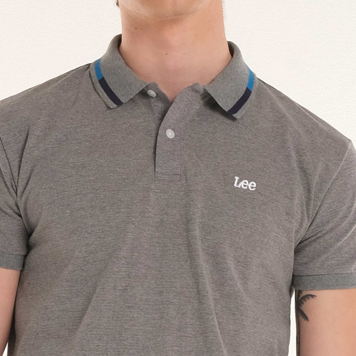 MENS SPORTSHIRT IN MELANGE DARK GRAY