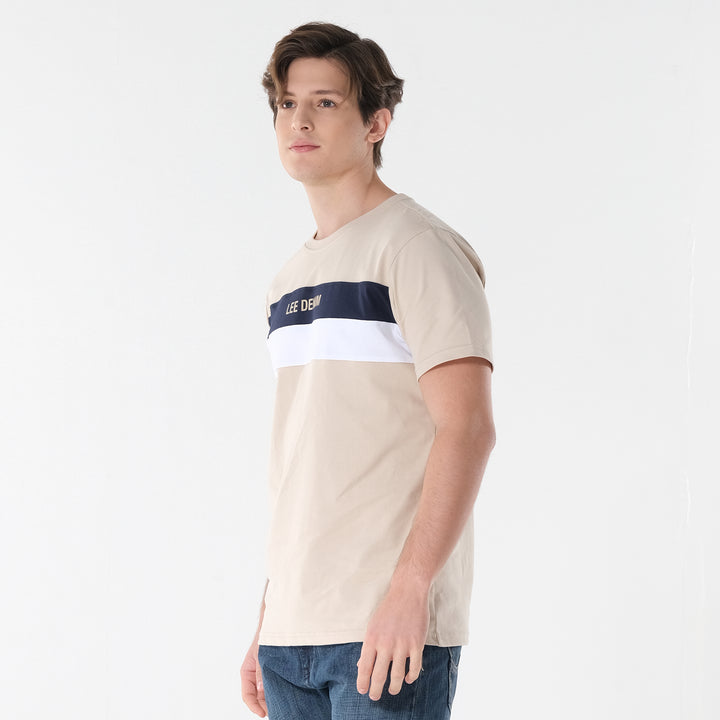 Lee Men's Cut & Sew Regular Fit Round Neck Tee