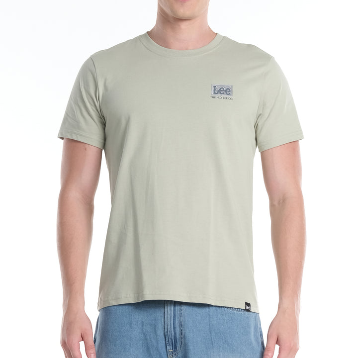 LEE MENS ROUND NECK TEE WITH HI-FREQUENCY LOGO PRINT