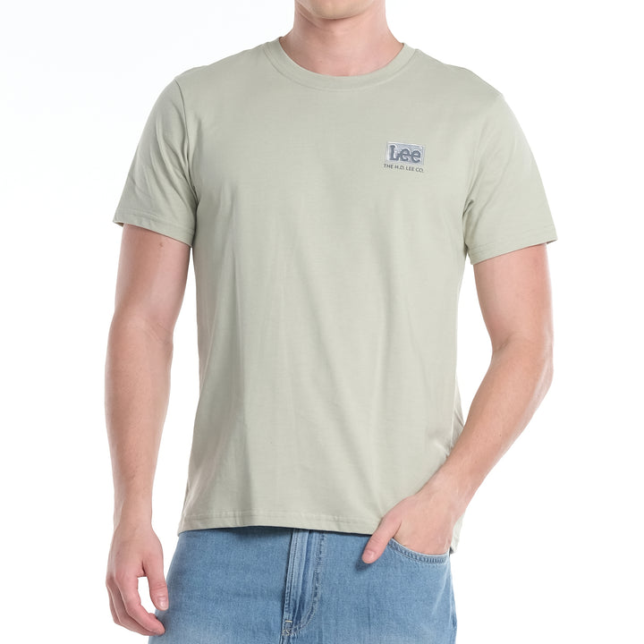 LEE MENS ROUND NECK TEE WITH HI-FREQUENCY LOGO PRINT