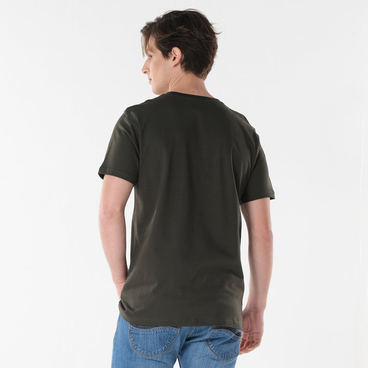 Lee Men's Cut & Sew Regular Fit Round Neck Tee