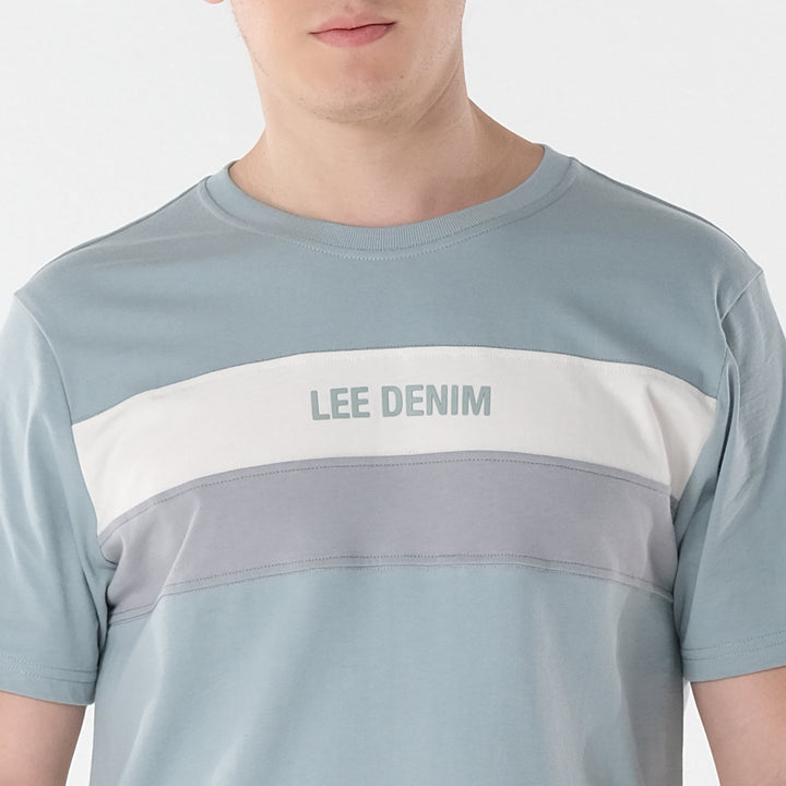 Lee Men's Cut & Sew Regular Fit Round Neck Tee
