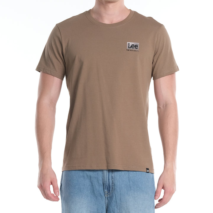 LEE MENS ROUND NECK TEE WITH HI-FREQUENCY LOGO PRINT