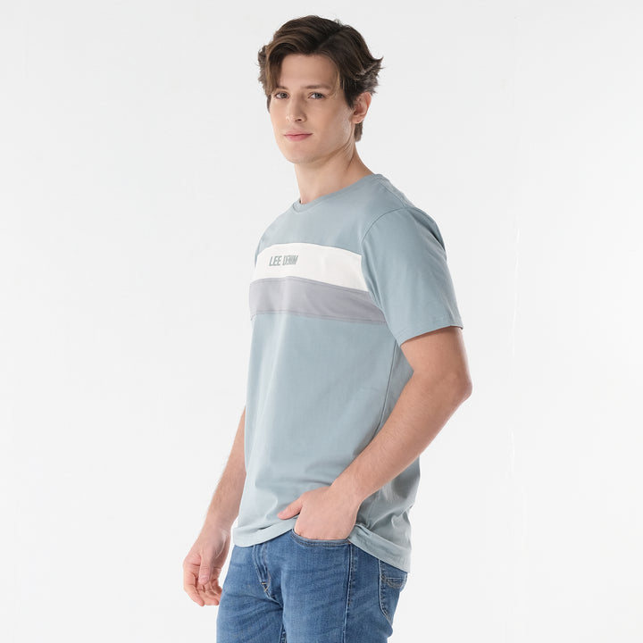 Lee Men's Cut & Sew Regular Fit Round Neck Tee