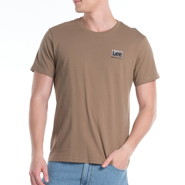 LEE MENS ROUND NECK TEE WITH HI-FREQUENCY LOGO PRINT