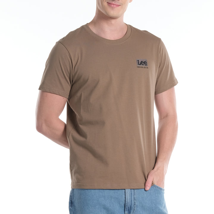LEE MENS ROUND NECK TEE WITH HI-FREQUENCY LOGO PRINT