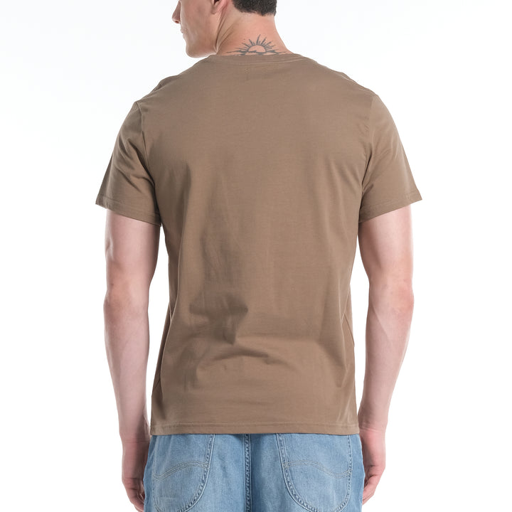 LEE MENS ROUND NECK TEE WITH HI-FREQUENCY LOGO PRINT