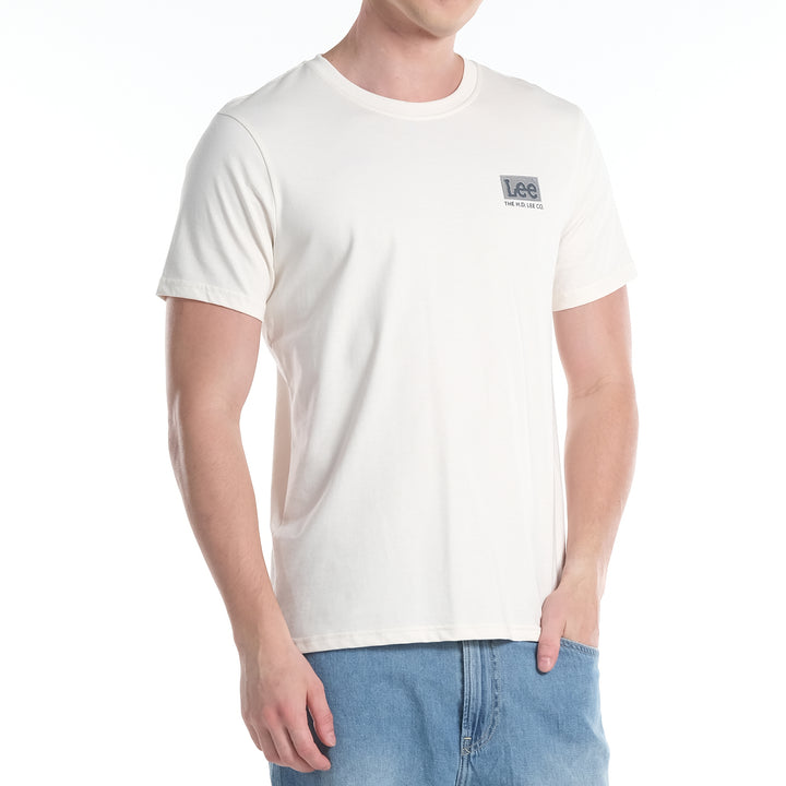 LEE MENS ROUND NECK TEE WITH HI-FREQUENCY LOGO PRINT