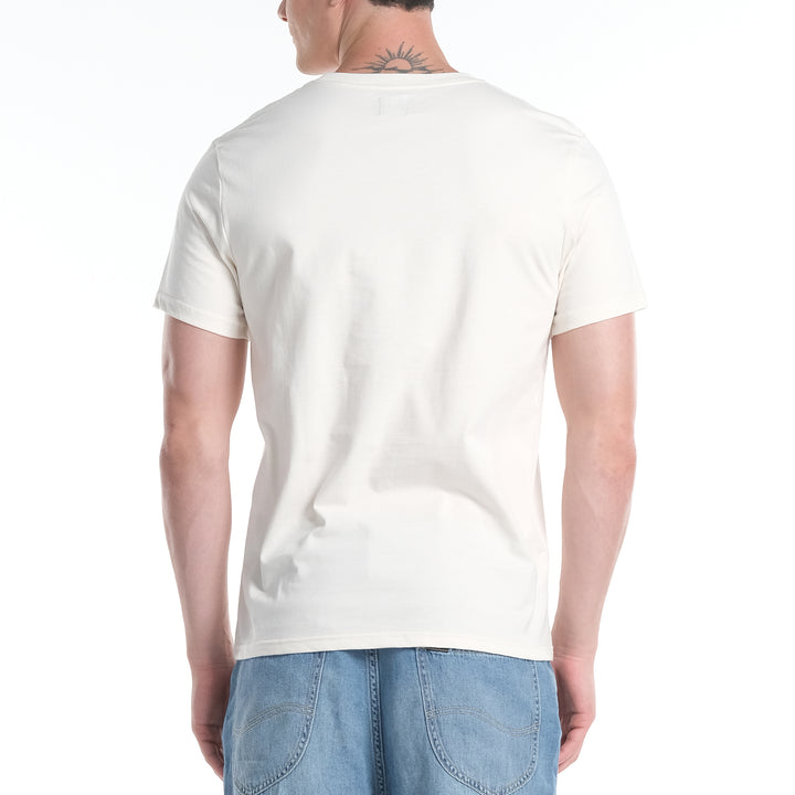 LEE MENS ROUND NECK TEE WITH HI-FREQUENCY LOGO PRINT