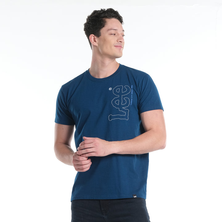 LEE MENS BASIC ROUNDNECK LOGO TEE