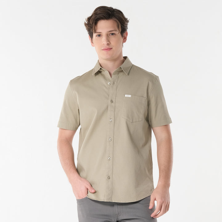 Lee Mens Button Down Woven Polo