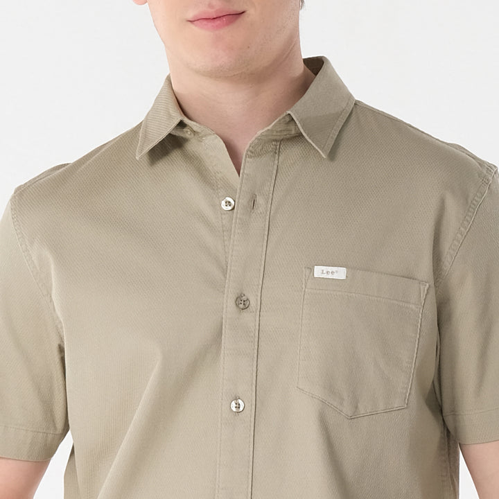 Lee Mens Button Down Woven Polo