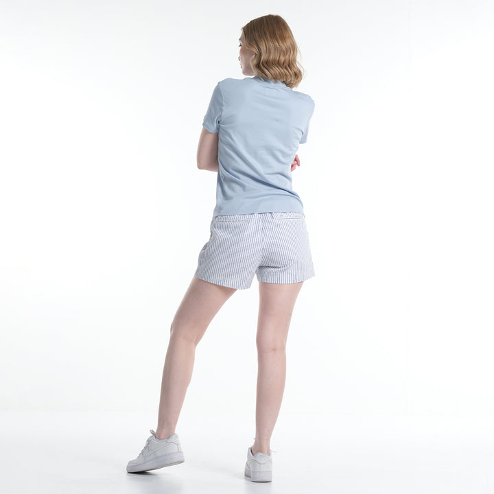 LEE LADIES HIGH NECK WITH SMALL LOGO TEE