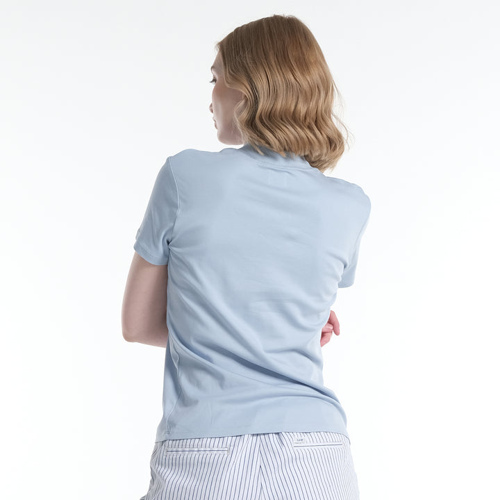 LEE LADIES HIGH NECK WITH SMALL LOGO TEE