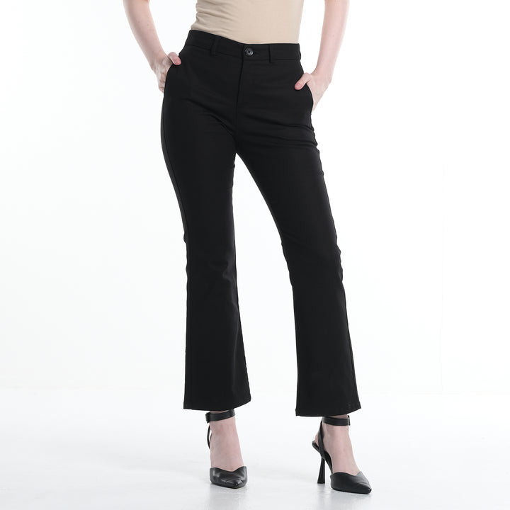 LEE WOMENS HIGH WAIST FLARE TROUSER
