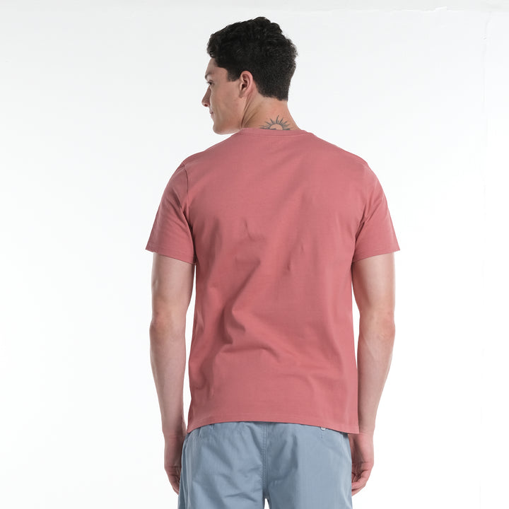 LEE MEN'S ROUNDNECK TEE WITH FLOCK PRINTED LOGO