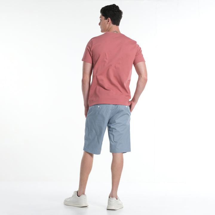 LEE MEN'S ROUNDNECK TEE WITH FLOCK PRINTED LOGO