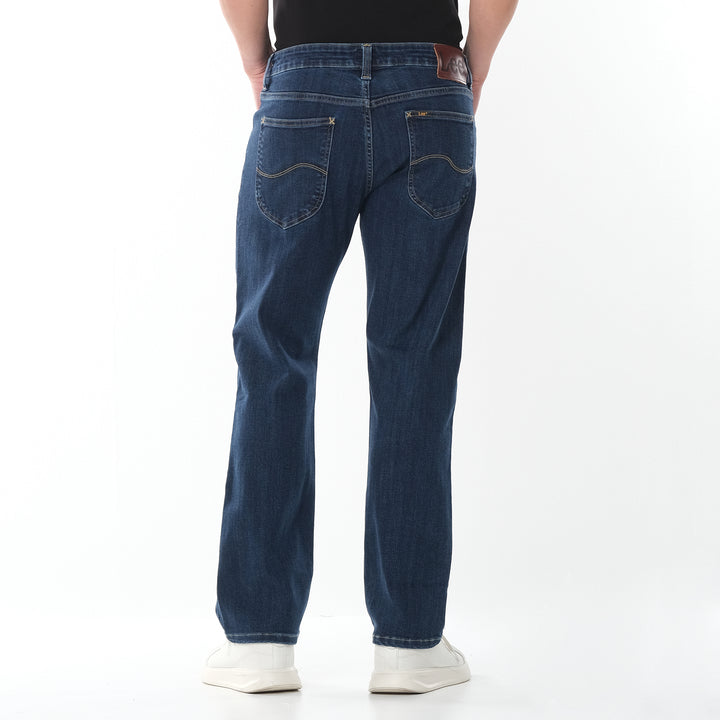 LEE MENS BROOKLYN STRAIGHT DENIM JEANS IN BLUE NOSTALGIA