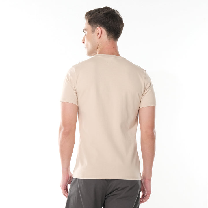 LEE MEN'S ROUNDNECK TEE WITH FLOCK PRINTED LOGO