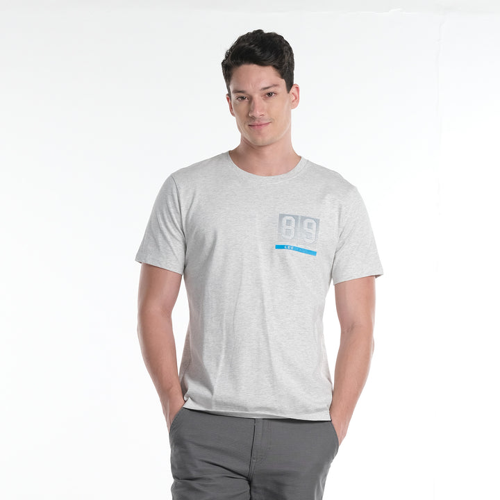 LEE MENS ROUND NECK GRAPHIC LOGO TEE