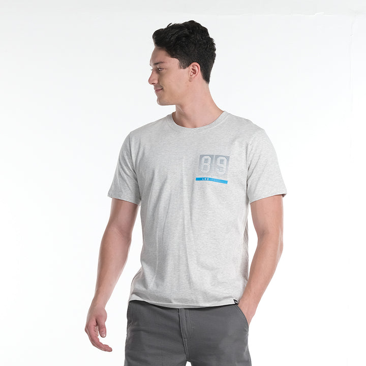 LEE MENS ROUND NECK GRAPHIC LOGO TEE