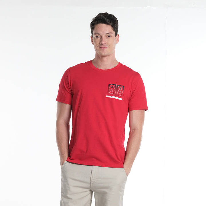 LEE MENS ROUND NECK GRAPHIC LOGO TEE