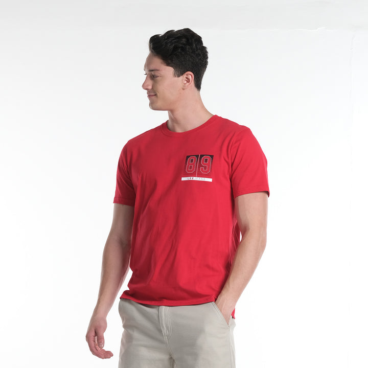 LEE MENS ROUND NECK GRAPHIC LOGO TEE