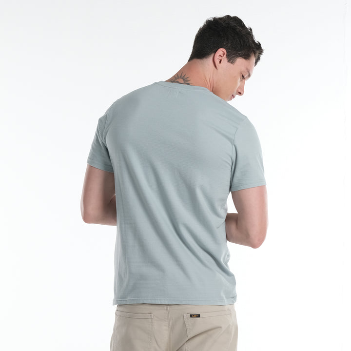 LEE MENS ROUND NECK EMBOSSED LOGO TEE