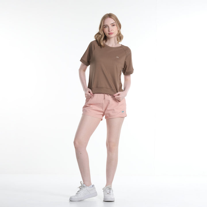 LEE LADIES EMBROIDERED LOGO MODIFIED TEE